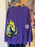 DLR/WDW - Maleficent Embroidered Park Logo Purple Pullover (Adult)