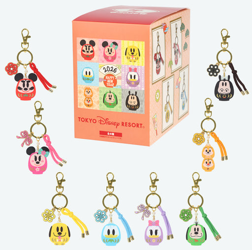 TDR - 2026 Happy New Year Mickey & Friends Collection x Mickey & Friends "Daruma" Keychain Blind Bag (Whole Box) (Release Date: Dec 1, 2025)