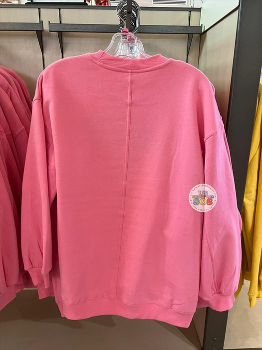 DLR/WDW - Minnie Mouse Face Icon Park Logo Rose Pink Fleece Pullover (Adult)