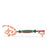 HKDS - Mickey and Minnie Mouse Christmas Collectible Key
