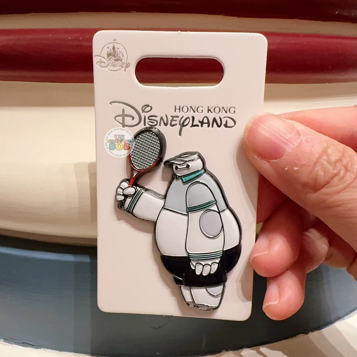 HKDL - Big Hero 6 Baymax Tennis Sport Pin Badge — USShoppingSOS