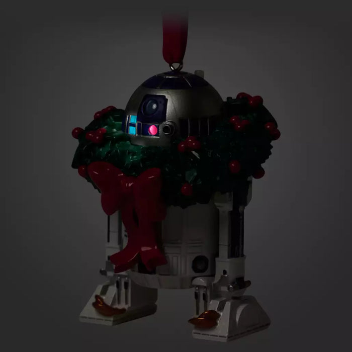 HKDS - R2-D2 Light-Up and Sound Living Magic Holiday Sketchbook Ornament, Star Wars