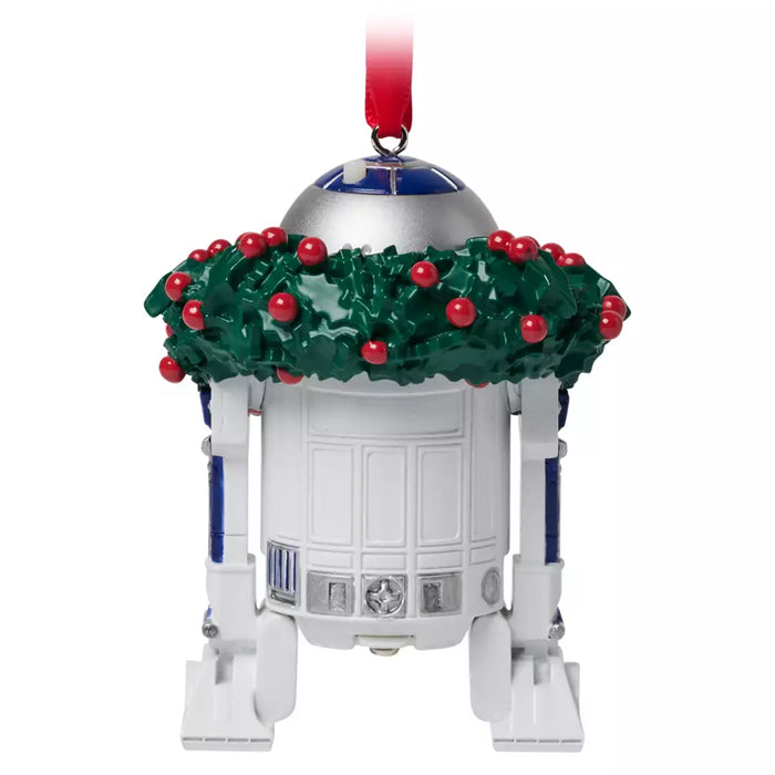 HKDS - R2-D2 Light-Up and Sound Living Magic Holiday Sketchbook Ornament, Star Wars