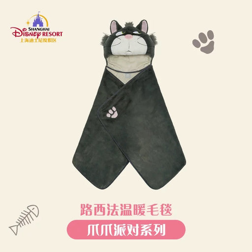 SHDL - Disney Cats "Paw Paw" Party x Lucifer Multi-Functions Blanket