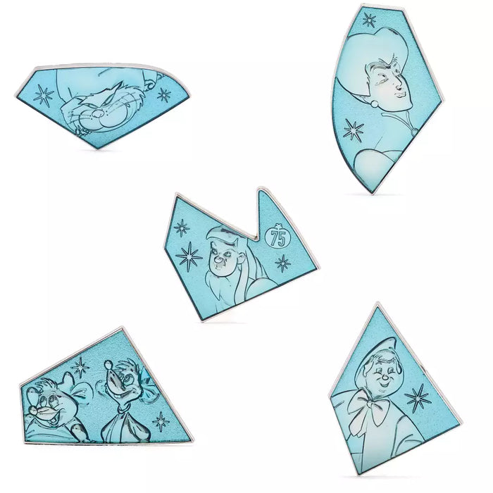 HKDL/HKDS - Cinderella 75th Anniversary 2-Piece Mystery Pin Blind Pack
