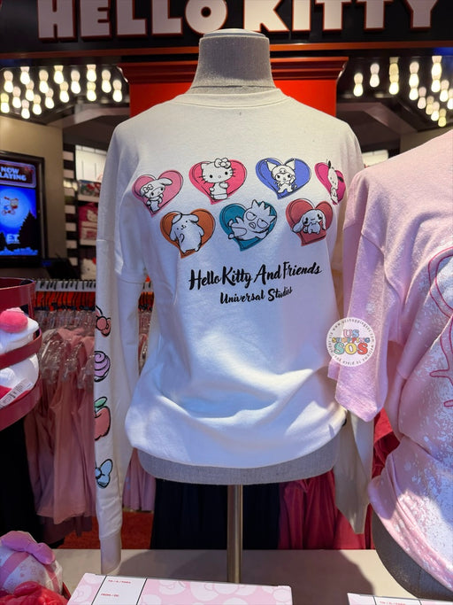 Universal Studios - Sanrio - Hello Kitty & Friends Heart Icon Cream Pullover (Adult)