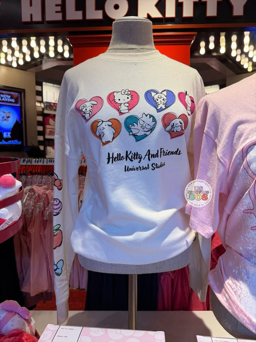 Universal Studios - Sanrio - Hello Kitty & Friends Heart Icon Cream Pullover (Adult)