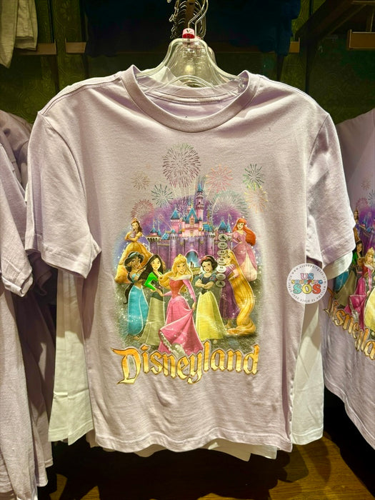 DLR/WDW - Disney Princess Park Logo Lavender Graphic Tee (Adult)