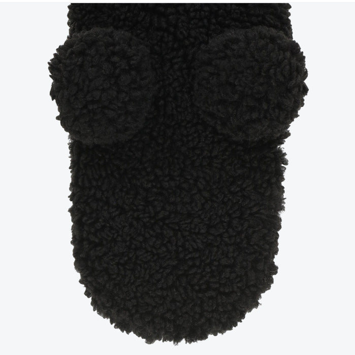 TDR - Fluffy Fluffy Cute Gentle Colors x Mickey Mouse Gloves for Adults (Color: Black)