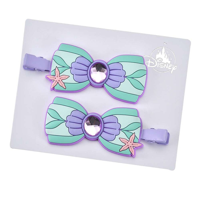JDS - MAEGAMI Hair Zakka x Ariel ‘Color Clip Stone Ribbon’ Hair Clip Set