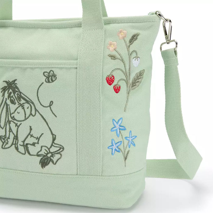 HKDS - Winnie the Pooh & Friends x Eeyore Green Color Tote Bag