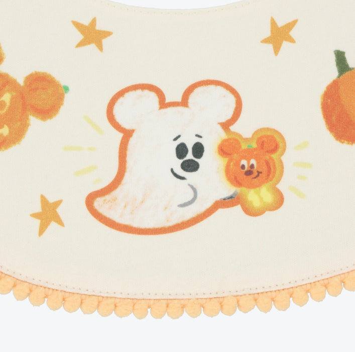 TDR - 2026 Disney Halloween x Mickey & Minnie Mouse 'Scared Ghost & Pumpkin Lantern Collection x Baby Bib (Release Date: Sept 15, 2026)