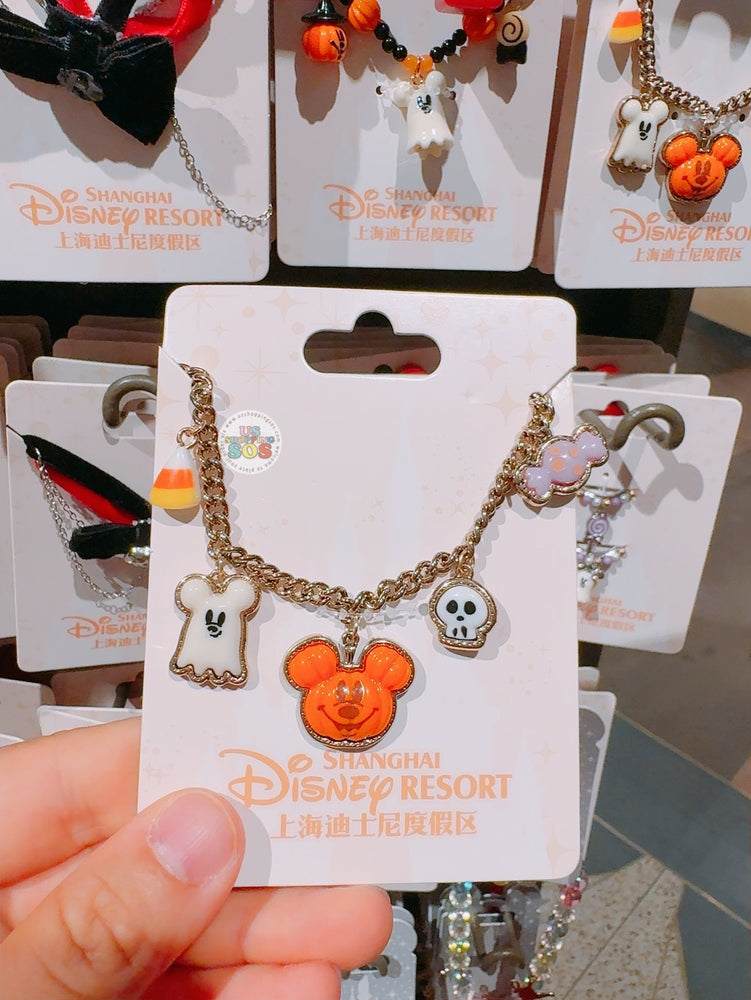 SHDL - 2025 Mickey & Friends Halloween Collection x Mickey Mouse Jack-o’-Lantern & Ghost Boo Bracelet