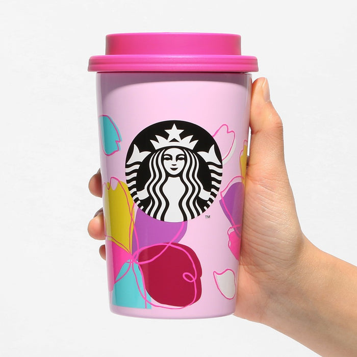 Starbucks Japan - Sakura Cherry Blossom 2024 x Colorful Petal Stainless Steel TOGO Cup Tumbler 355 ml (Release Date: Feb 15)