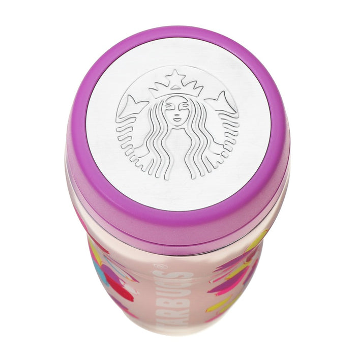 Starbucks Japan - Sakura Cherry Blossom 2024 x Colorful Petal Carved Stainless Steel Bottle 355 ml (Release Date: Feb 15)