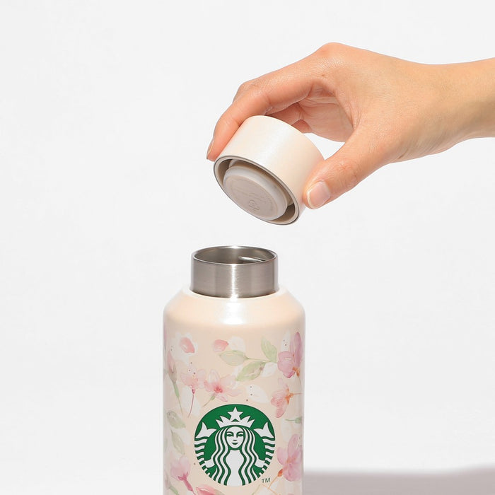 Starbucks Japan - Sakura Cherry Blossom 2024 x Stainless Steel Bottle Natural 473 ml (Release Date: Mar 1)