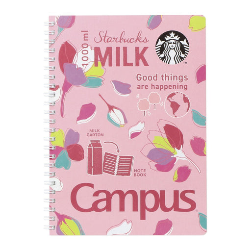 Starbucks Japan - Sakura Cherry Blossom 2024 x Campus Ring Notebook Baby Pink (Release Date: Feb 15)