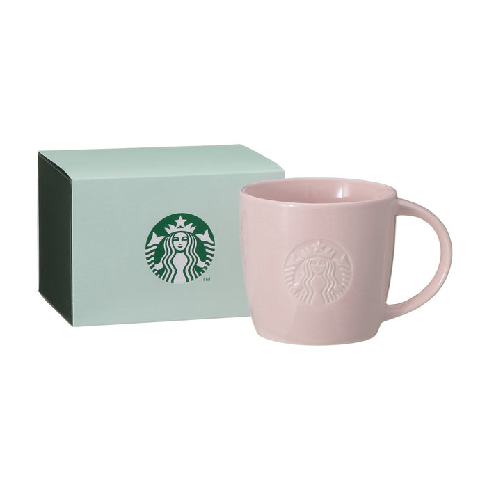 Starbucks Japan - 2026 Bitter & Sweet Collection x Gift boxed logo mug, pink beige, 355ml (Release Date: Jan 12, 2026)