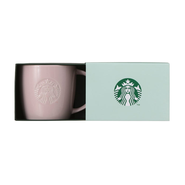 Starbucks Japan - 2026 Bitter & Sweet Collection x Gift boxed logo mug, pink beige, 355ml (Release Date: Jan 12, 2026)