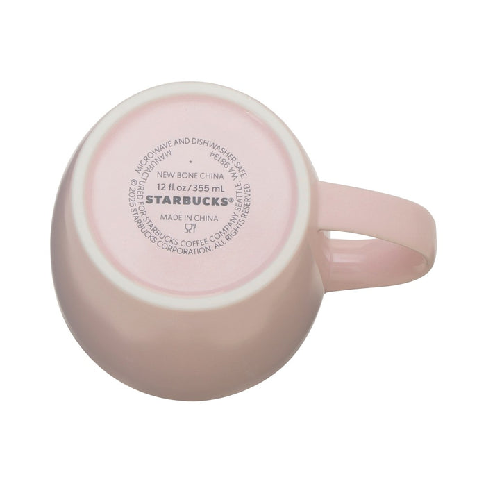 Starbucks Japan - 2026 Bitter & Sweet Collection x Gift boxed logo mug, pink beige, 355ml (Release Date: Jan 12, 2026)