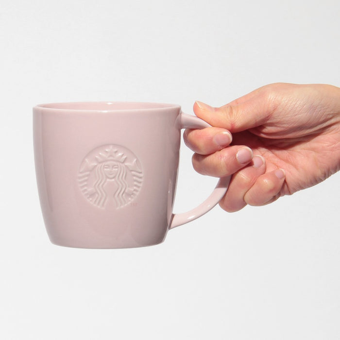 Starbucks Japan - 2026 Bitter & Sweet Collection x Gift boxed logo mug, pink beige, 355ml (Release Date: Jan 12, 2026)