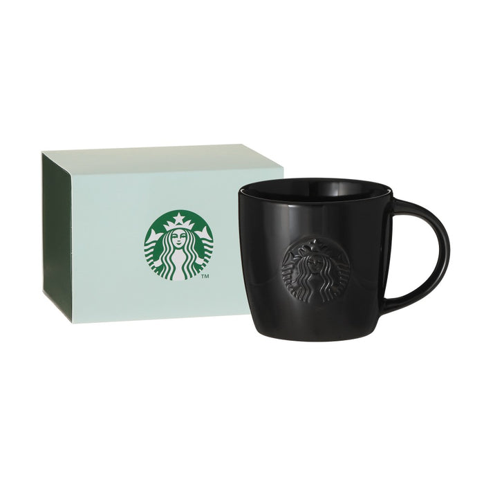 Starbucks Japan - 2026 Bitter & Sweet Collection x Gift boxed logo mug, black, 355ml (Release Date: Jan 12, 2026)