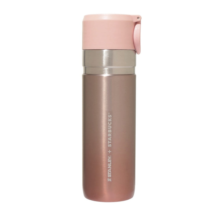 Starbucks Japan - 2026 Bitter & Sweet Collection x STANLEY Pink Gradient Stainless Steel Bottle, 473ml (Release Date: Jan 12, 2026)