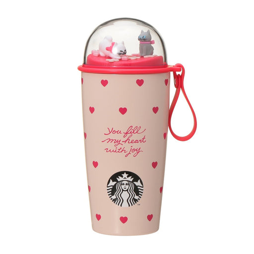 Starbucks Japan - 2026 Bitter & Sweet Collection x Valentine's Day 2026 Cup-Shaped Stainless Steel Bottle with Heart Shape, 355ml (Release Date: Jan 12, 2026)