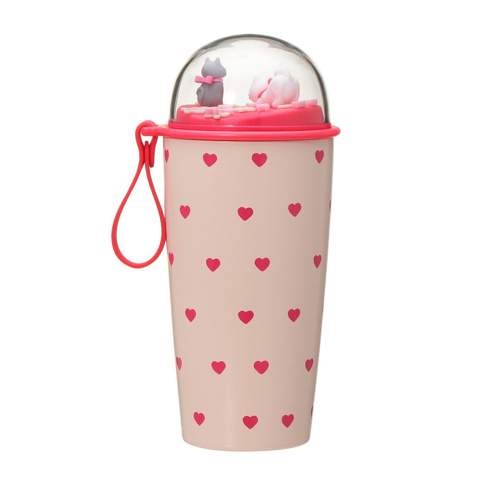 Starbucks Japan - 2026 Bitter & Sweet Collection x Valentine's Day 2026 Cup-Shaped Stainless Steel Bottle with Heart Shape, 355ml (Release Date: Jan 12, 2026)