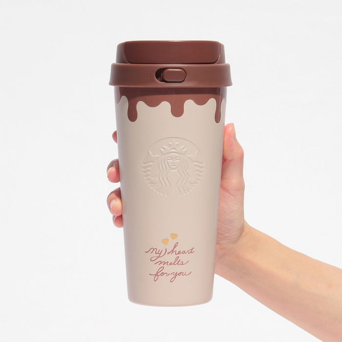 Starbucks Japan - 2026 Bitter & Sweet Collection x Valentine's Day 2026 Stainless Steel TOG O Bottle Chocolate 473ml (Release Date: Jan 12, 2026)