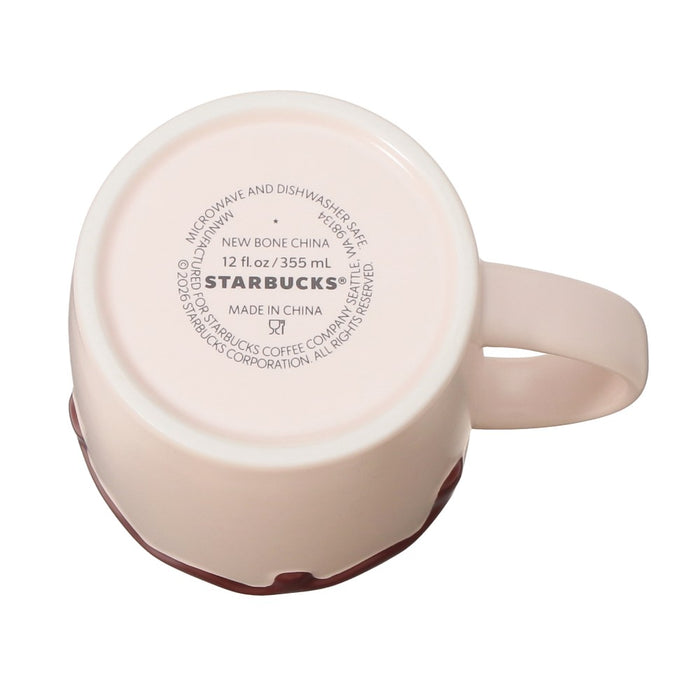 Starbucks Japan - 2026 Bitter & Sweet Collection x Valentine's Day 2026 Logo Chocolate Mug 355ml (Release Date: Jan 12, 2026)