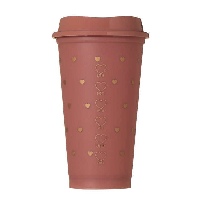 Starbucks Japan - 2026 Bitter & Sweet Collection x Valentine 2026 Color Changing Reusable Cup 473ml + Valentine 2026 Reusable Cup Drink Hole Cap Bearista (Release Date: Jan 12, 2026)