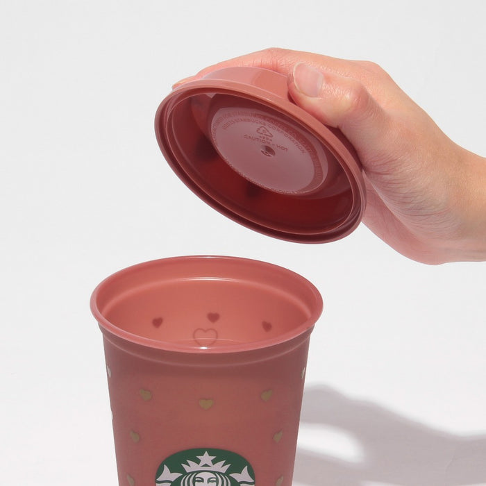 Starbucks Japan - 2026 Bitter & Sweet Collection x Valentine 2026 Color Changing Reusable Cup 473ml + Valentine 2026 Reusable Cup Drink Hole Cap Bearista (Release Date: Jan 12, 2026)