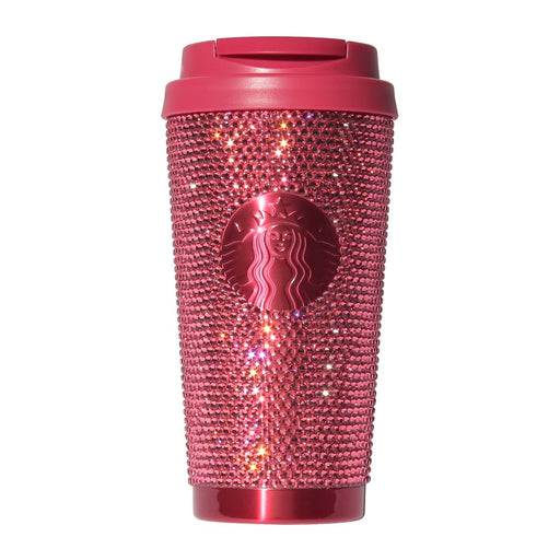 Starbucks Japan - 2026 Bitter & Sweet Collection x Valentine's Day 2026 Stainless Steel Tumbler with Rhinestones, 473ml (Release Date: Jan 12, 2026)