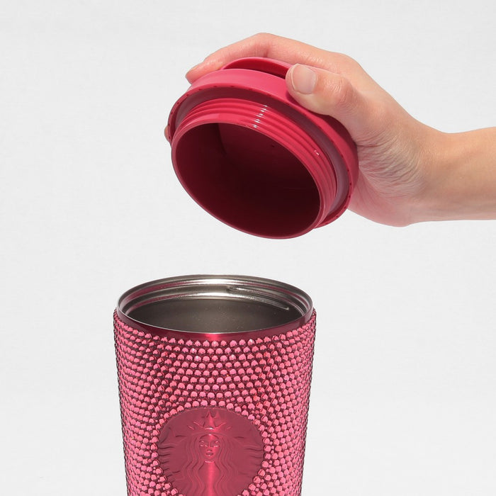 Starbucks Japan - 2026 Bitter & Sweet Collection x Valentine's Day 2026 Stainless Steel Tumbler with Rhinestones, 473ml (Release Date: Jan 12, 2026)