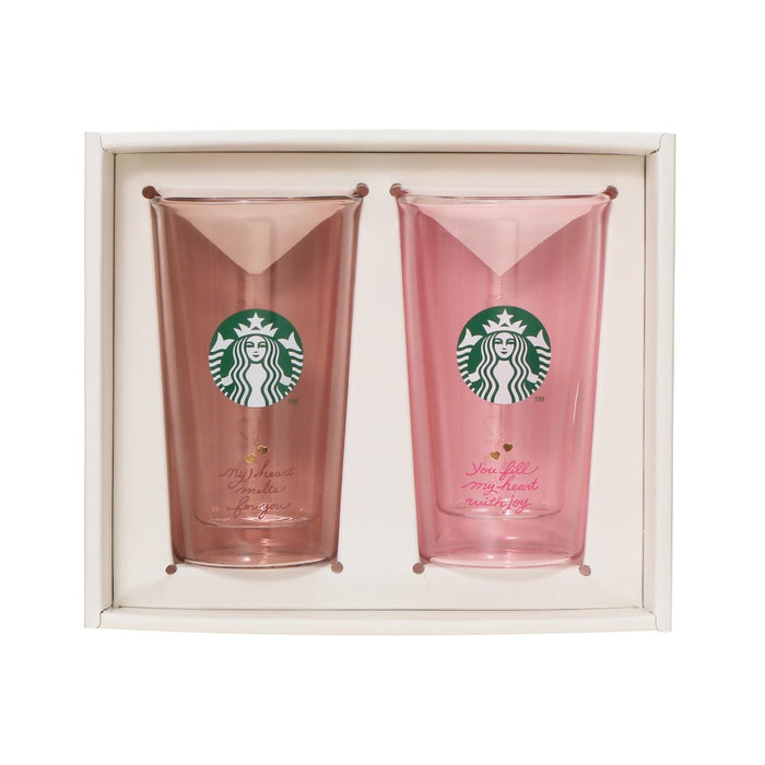Starbucks Japan - 2026 Bitter & Sweet Collection x Gift boxed pair of 355ml double-walled heat-resistant glasses (Release Date: Jan 12, 2026)