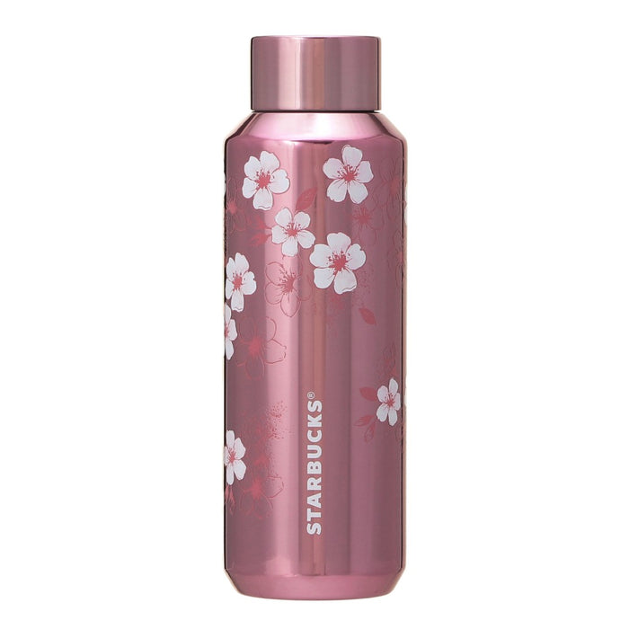 Starbucks Japan - 2026 Cherry Blossom "Sakura Shine Brightly" Collection x Stainless Steel Bottle , Metallic Pink, 473ml (Release Date: Feb 16, 2026)