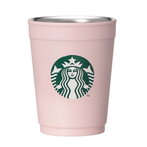 Starbucks Japan - 2026 Cherry Blossom "Sakura Shine Brightly" Collection x 2-Way Stainless Steel Cup/Holder, Matte Pink, 355ml (Large) (Release Date: Feb 16, 2026)