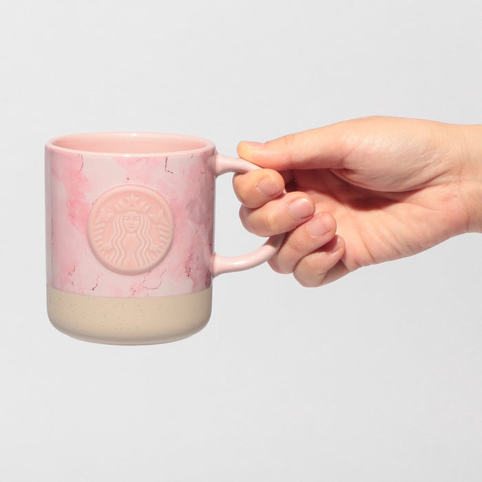 Starbucks Japan - 2026 Cherry Blossom "Sakura Shine Brightly" Collection x Mug Marble Pink 355ml (Release Date: Feb 16, 2026)