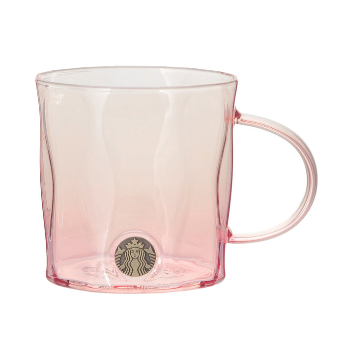 Starbucks Japan - 2026 Cherry Blossom "Sakura Shine Brightly" Collection x Heat-Resistant Glass Mug Medal Pink Gradient 355ml (Release Date: Feb 16, 2026)