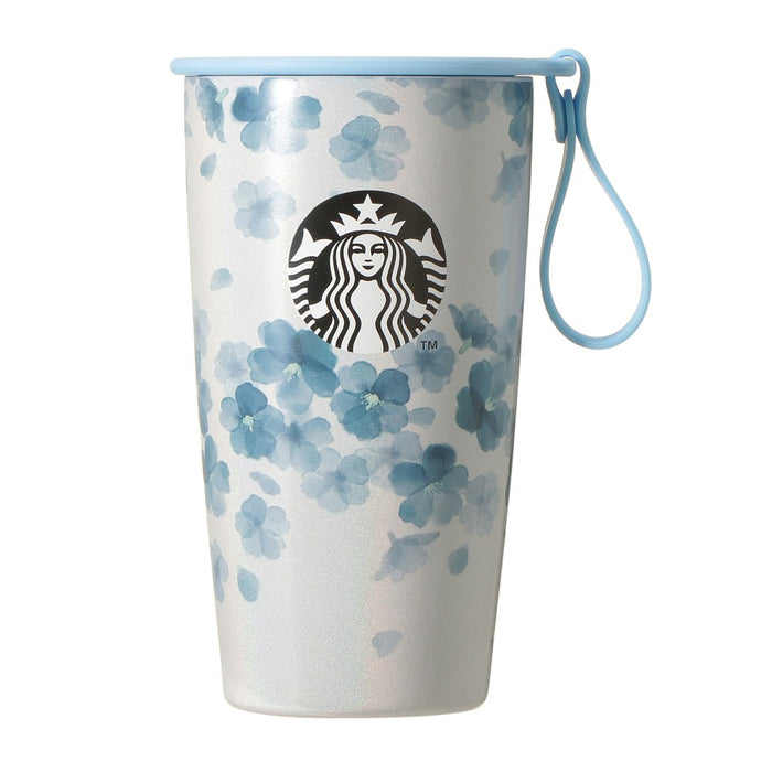 Starbucks Japan - 2026 Cherry Blossom "Sakura Twinkle Gently" Collection x Strap Cup Shape Stainless Steel Bottle, Airy Blue, 35ml (Release Date: Mar 3, 2026)