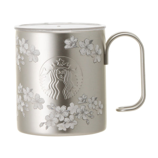 Starbucks Japan - 2026 Cherry Blossom "Sakura Twinkle Gently" Collection x Stainless Steel Mug with Lid, 355ml (Release Date: Mar 3, 2026)