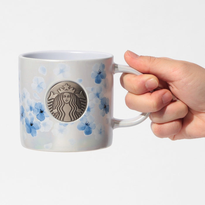 Starbucks Japan - 2026 Cherry Blossom "Sakura Twinkle Gently" Collection x Mug Medal Airy Blue 355ml (Release Date: Mar 3, 2026)