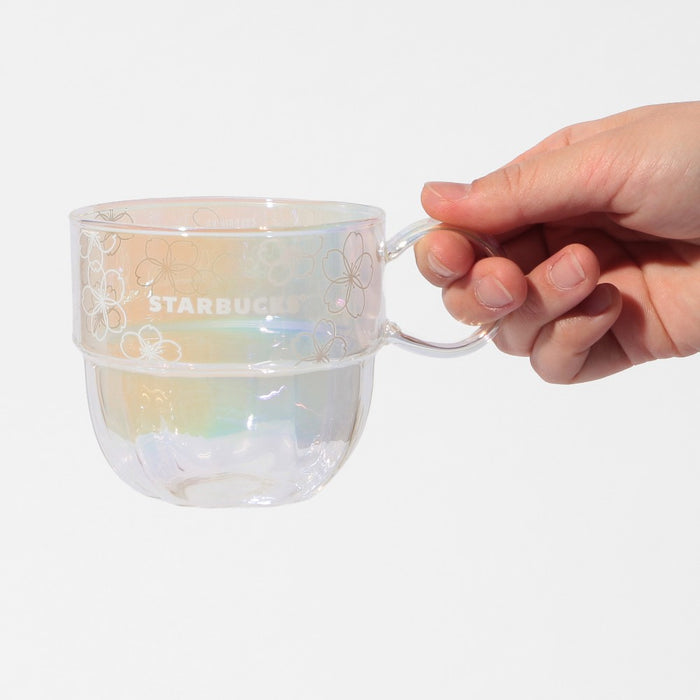 Starbucks Japan - 2026 Cherry Blossom "Sakura Twinkle Gently" Collection x Heat-Resistant Glass Magurastar 355ml (Release Date: Mar 3, 2026)