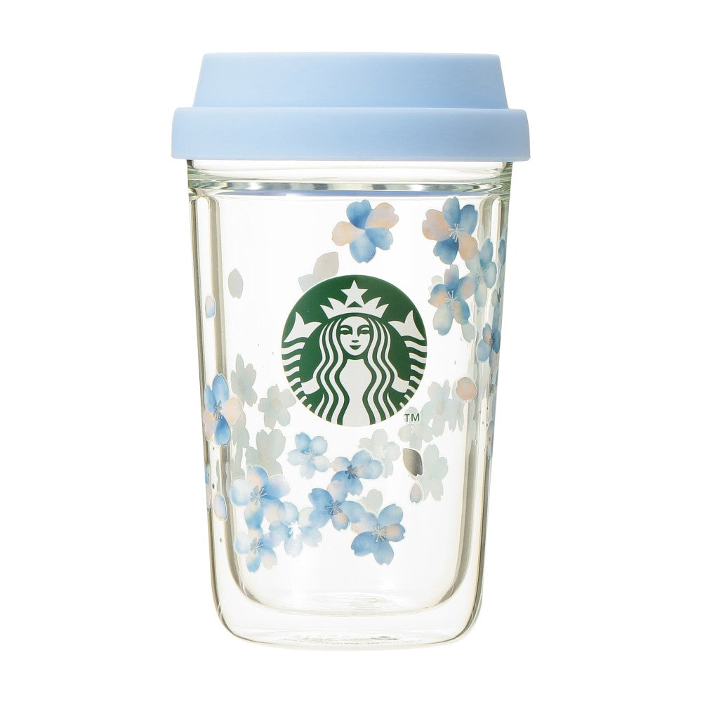 Starbucks Japan - 2026 Cherry Blossom "Sakura Twinkle Gently" Collection x Double Wall Heat- Resistant Glass Cup 355ml (Release Date: Mar 3, 2026)