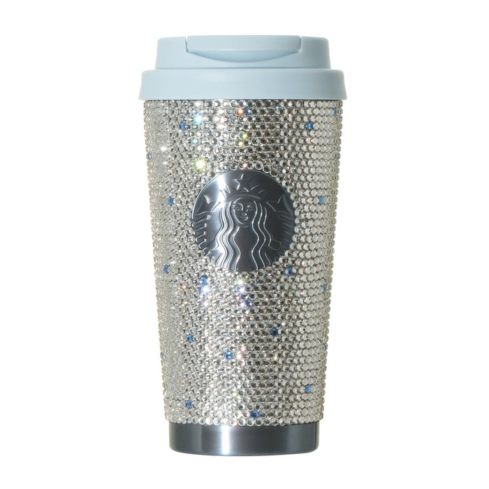 Starbucks Japan - 2026 Cherry Blossom "Sakura Twinkle Gently" Collection x AKURA2026 Stainless Steel Tumbler , Rhinestone Airy Blue, 473ml (Release Date: Mar 3, 2026)