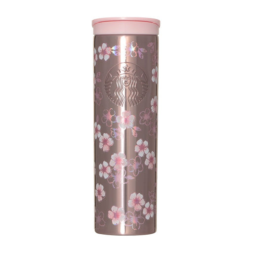 Starbucks Japan - 2026 Cherry Blossom "Sakura Shine Brightly" Collection x Stainless Steel Bottle , Metallic Light Pink, 473ml (Release Date: Feb 16, 2026)