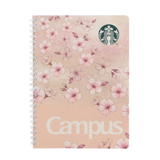 Starbucks Japan - 2026 Cherry Blossom "Sakura Shine Brightly" Collection x Starbucks Campus Ring Notebook, Beige (Release Date: Feb 16, 2026)
