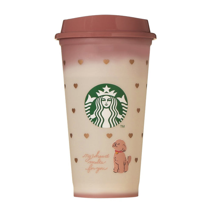 Starbucks Japan - 2026 Bitter & Sweet Collection x Valentine 2026 Color Changing Reusable Cup 473ml + Valentine 2026 Reusable Cup Drink Hole Cap Bearista (Release Date: Jan 12, 2026)