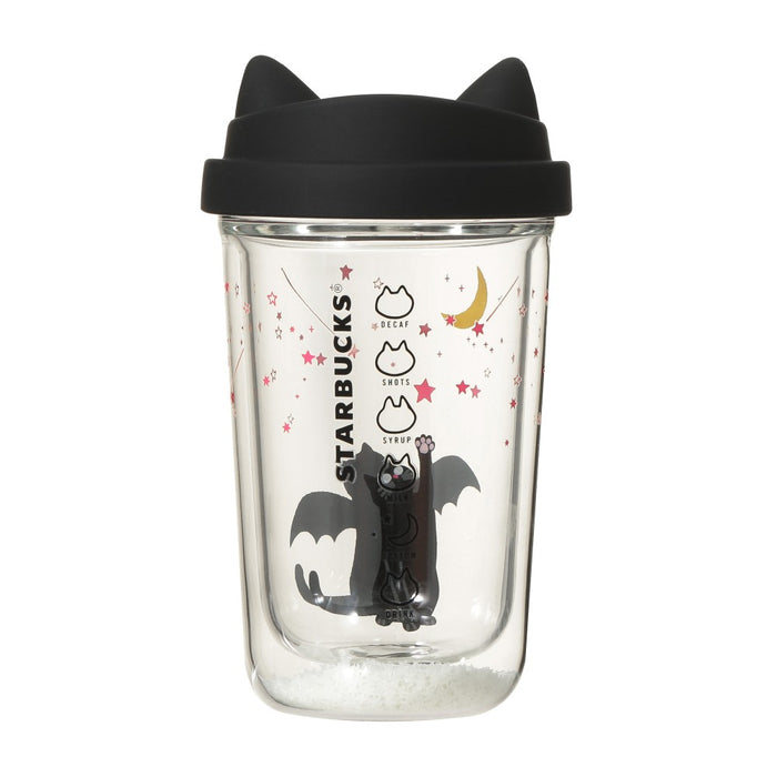 Starbucks Japan - 2026 Moon Light Halloween Collection x Double Wall Heat-Resistant Glass Cup Cat Glow in the Dark 355ml (Release Date: Oct 8, 2026)